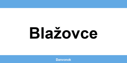 Daňový úrad v lokalite Blažovce – kontakt