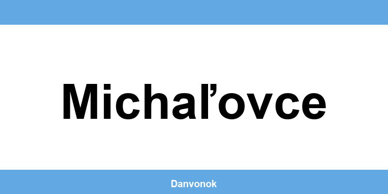 Daňový úrad v lokalite Michaľovce – kontakt