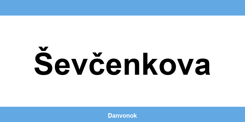 Daňový úrad v lokalite Ševčenkova – kontakt