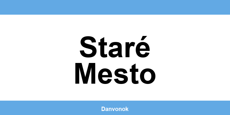 Daňový úrad v lokalite Staré Mesto – kontakt