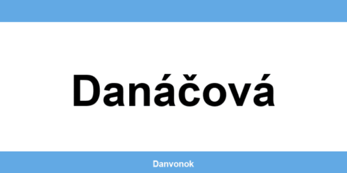 Daňový úrad v lokalite Danáčová – kontakt