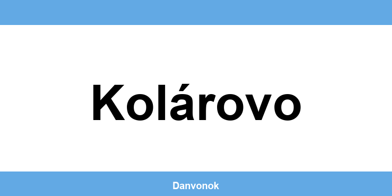 Daňový úrad v lokalite Kolárovo – kontakt