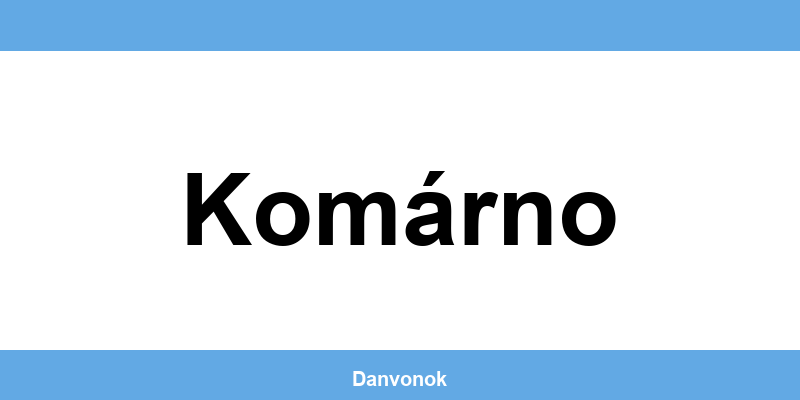 Daňový úrad v lokalite Komárno – kontakt