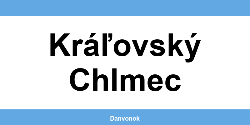 Daňový úrad v lokalite Kráľovský Chlmec – kontakt