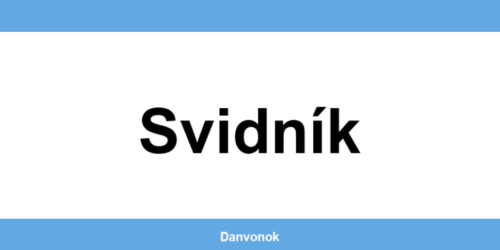 Daňový úrad v lokalite Svidník – kontakt
