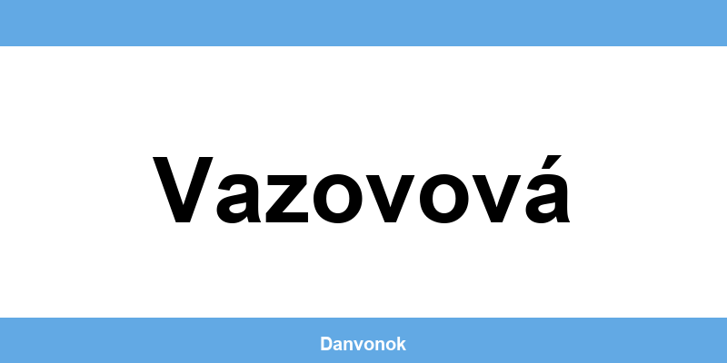 Daňový úrad v lokalite Vazovová – kontakt