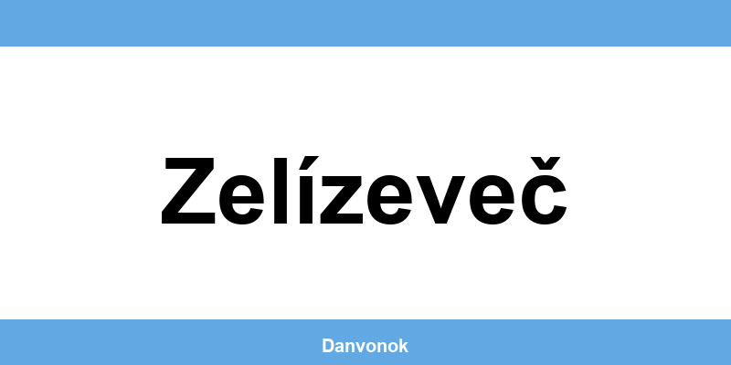 Daňový úrad v lokalite Zelízeveč – kontakt