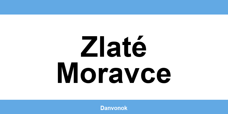 Daňový úrad v lokalite Zlaté Moravce – kontakt